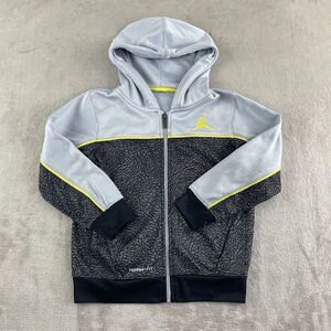 NIKE Air Jordan Track Jacket Youth Large‎ 6-7 Yrs Grey Elephant Skin Therma Fit